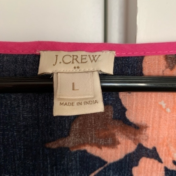 EUC J. Crew Floral Tissue Tunic - Picture 6 of 7